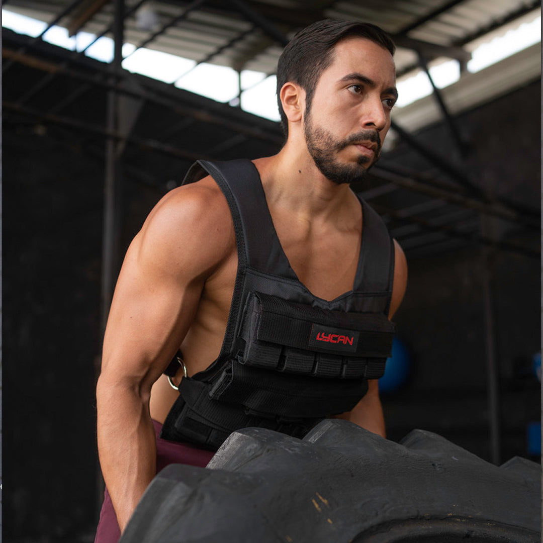 Chaleco Corte Recto Lycan Negro Sin Peso image 5