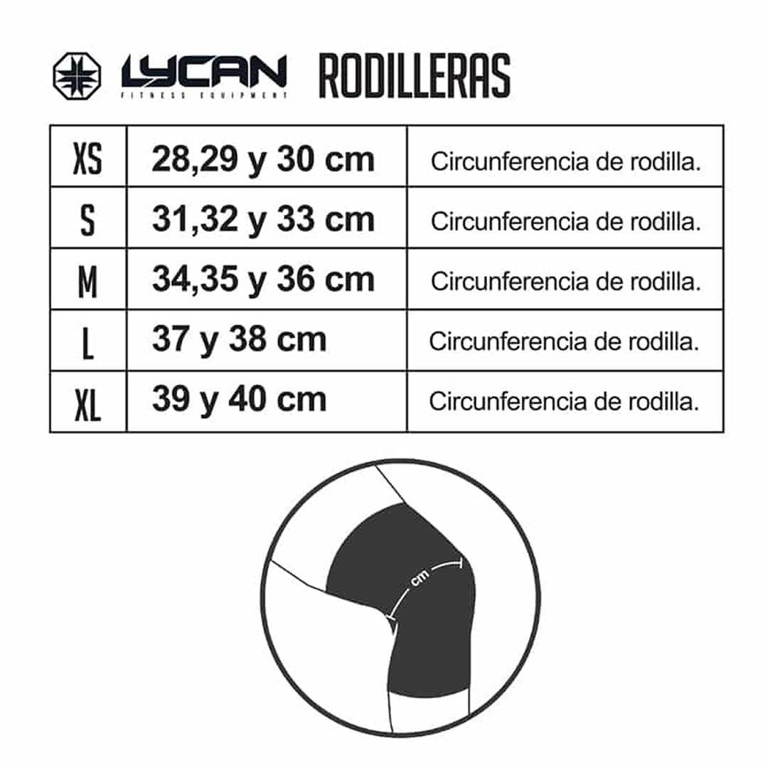 Rodilleras de Neopreno Lycan Negras de 6 mm M (par) image 3