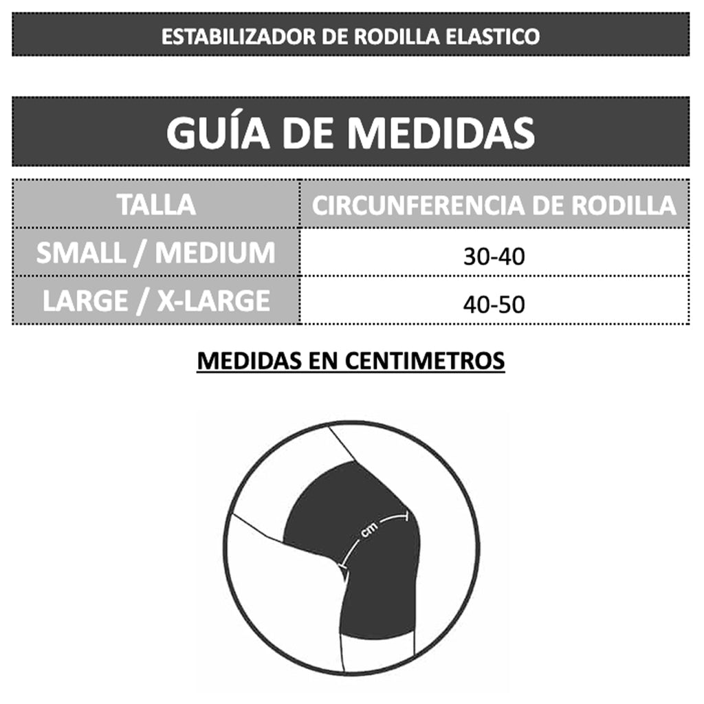 Estabilizador de Rodilla Elastico Mueller Negro S/M image 2
