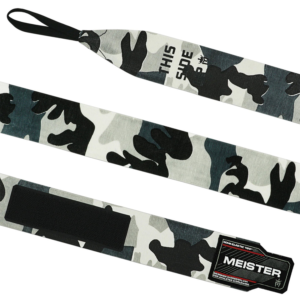 Vendas Semielasticas Para Boxeo y MMA Meister Camuflaje Gris de 180 Pulgadas (par) image 1