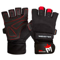 Guantes con Muñequera Meister Negros con Rojo M image 0