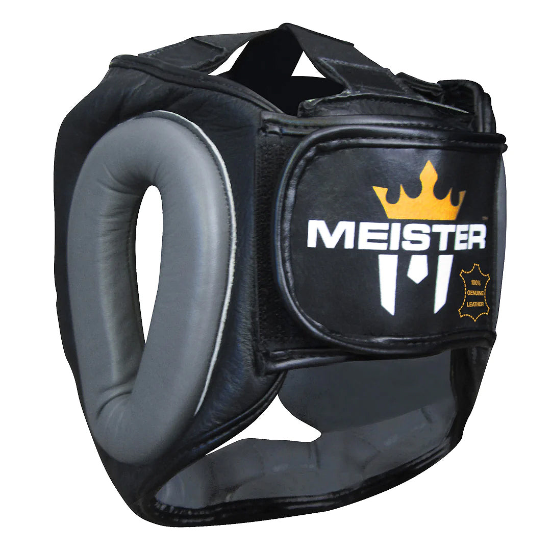 Casco Para Boxeo Meister Negro con Gris XXL image 1