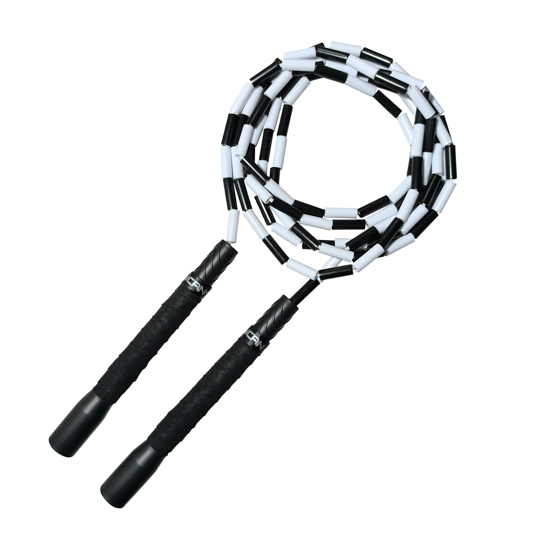 Cuerda de Salto Segmentada Lycan Blanco con Negro image 0