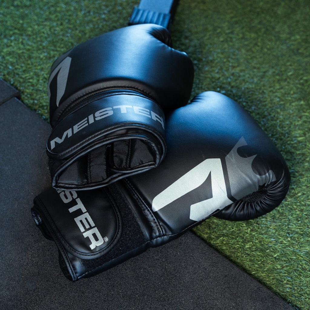 Guantes Para Boxeo Meister Negro Mate de 12 oz (par) image 4