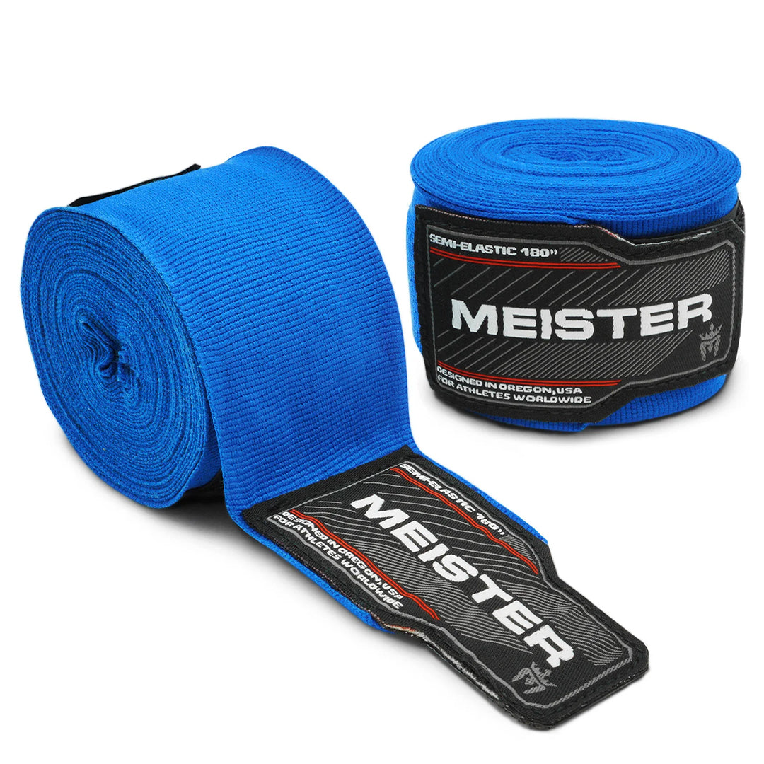 Vendas Semielasticas Para Boxeo y MMA Meister Azules de 180 Pulgadas (par) image 0
