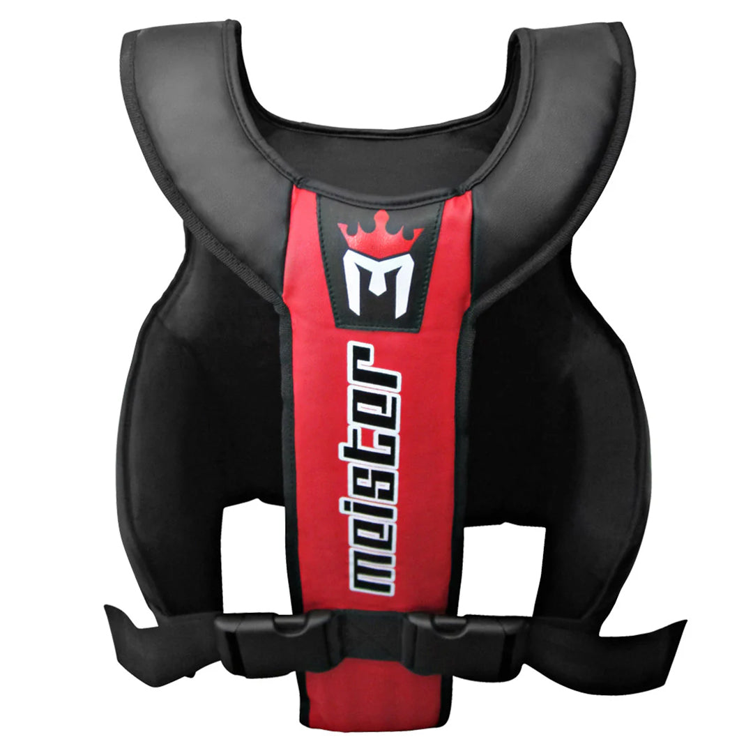 Peto Para Artes Marciales con Gel Meister Negro con Rojo image 4