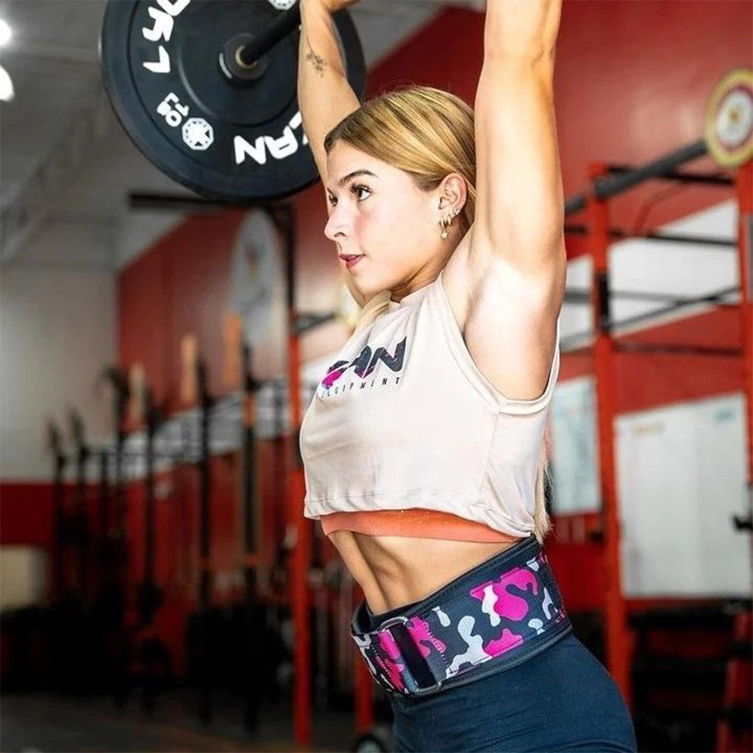 Cinturón con Velcro de 4 Pulgadas Lycan Camuflaje Rosado L image 2