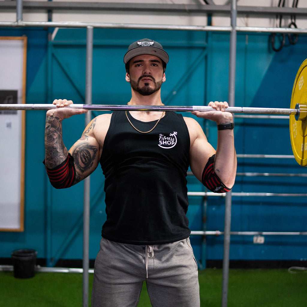 Coderas con Velcro Volxfit Negras con Rojo (par) image 3