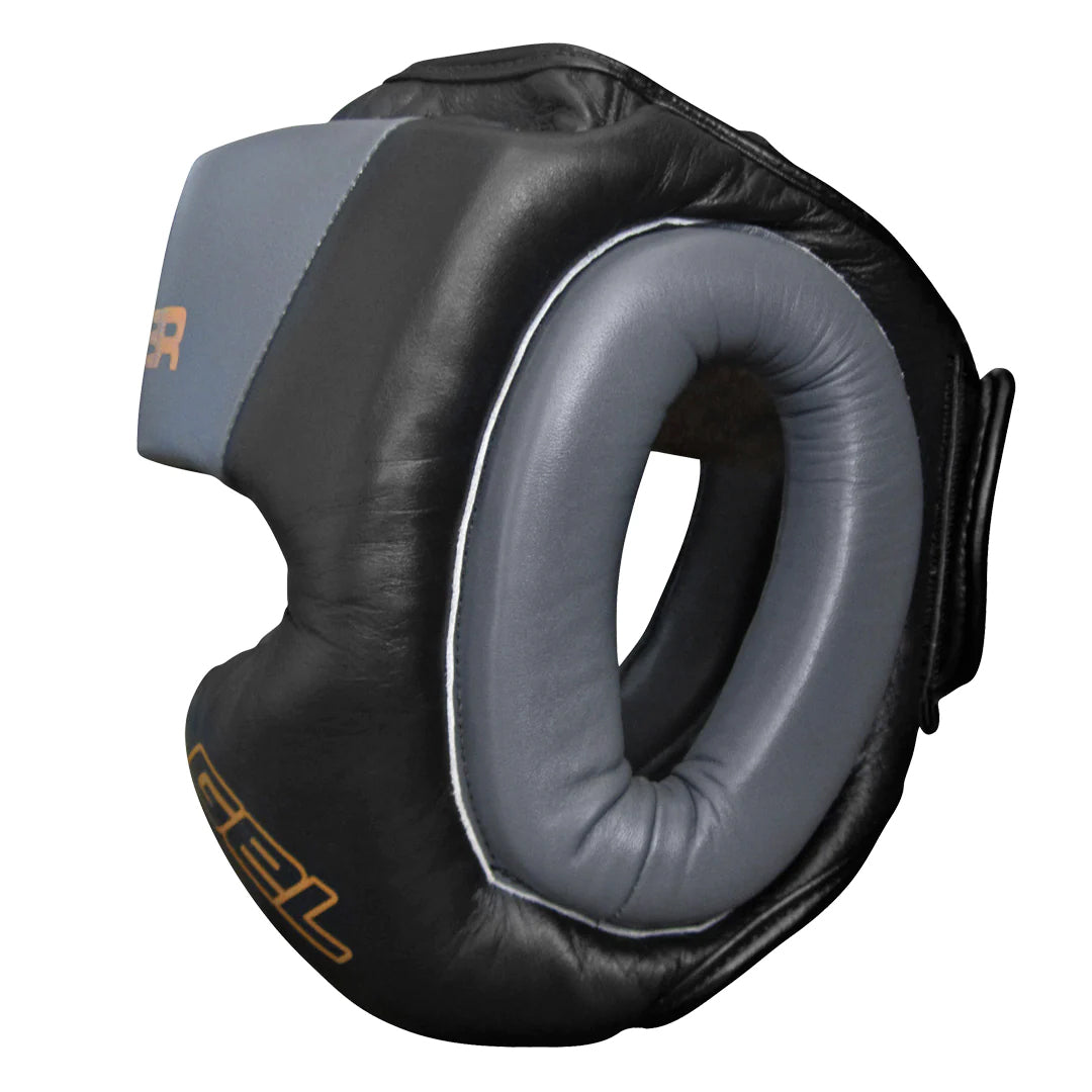 Casco Para Boxeo Meister Negro con Gris S/M image 2