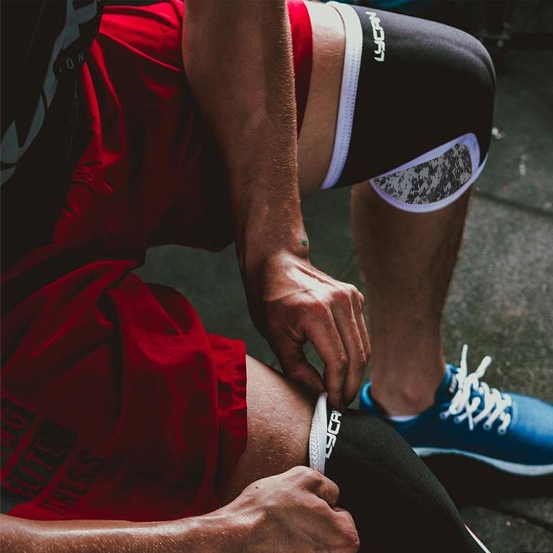 Rodilleras de Neopreno Lycan Camuflaje Gris de 6 mm S (par) image 3