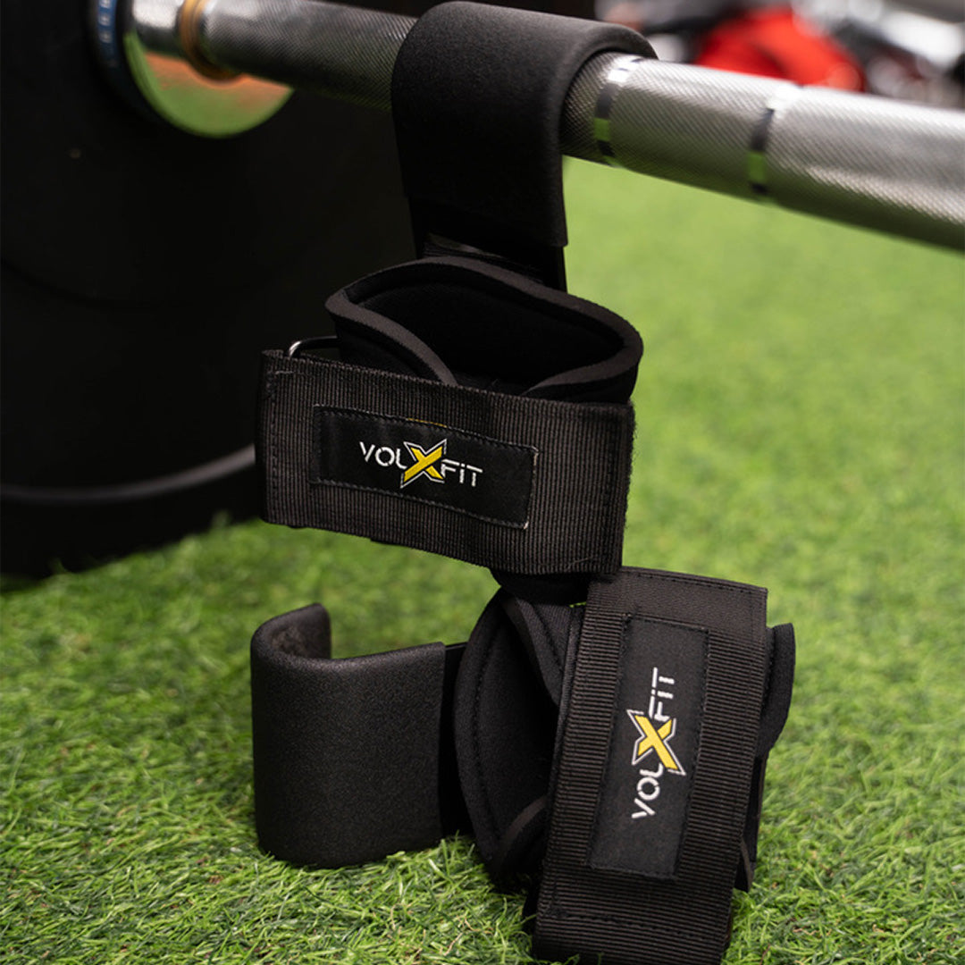 Ganchos Para Levantamiento de Pesas Volxfit Negros (par) image 2