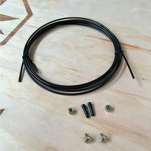 Cable Para Cuerda de Aluminio Negro con Tornillos image 1