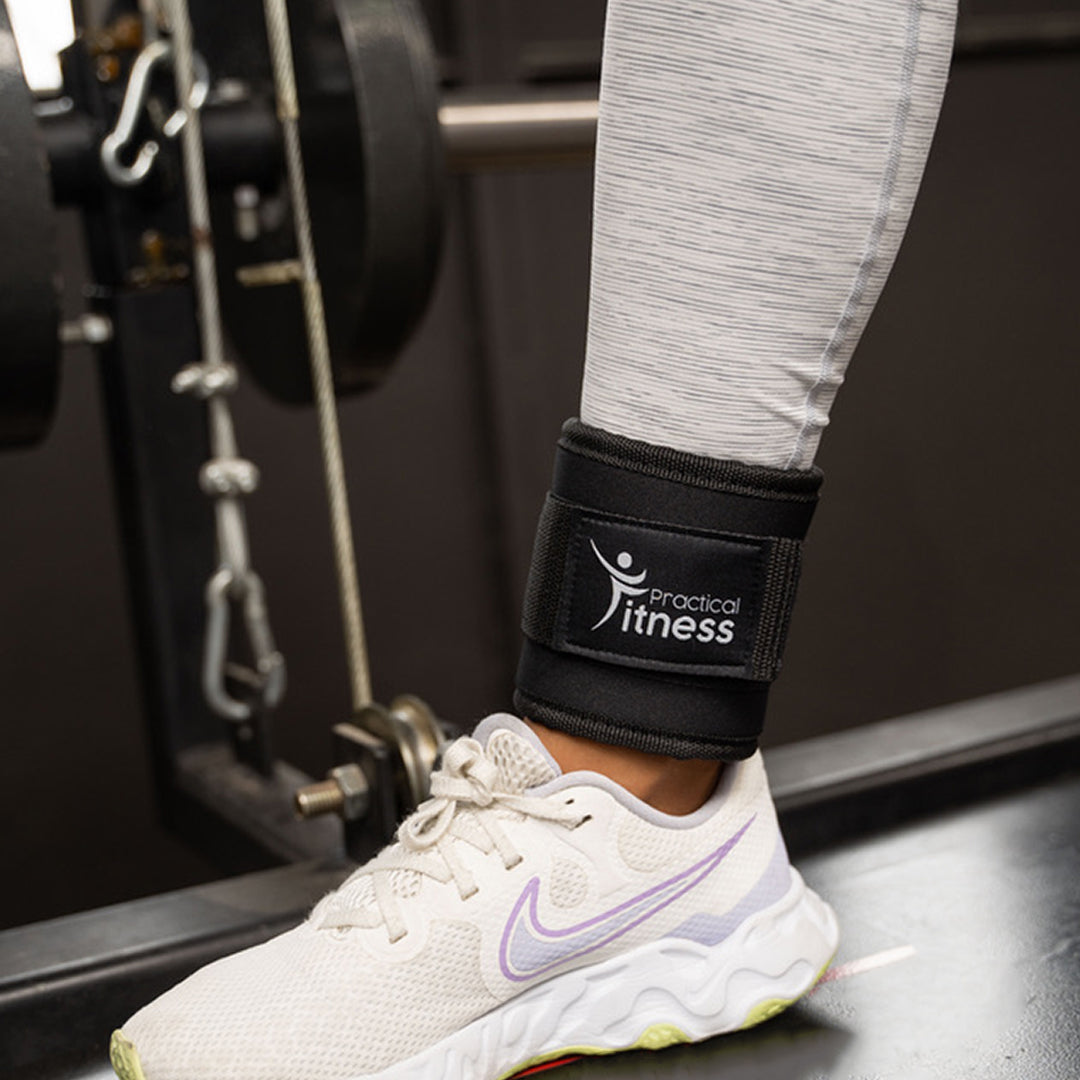 Tobilleras Para Maquina de Poleas Practical Fitness Negras (par) image 4