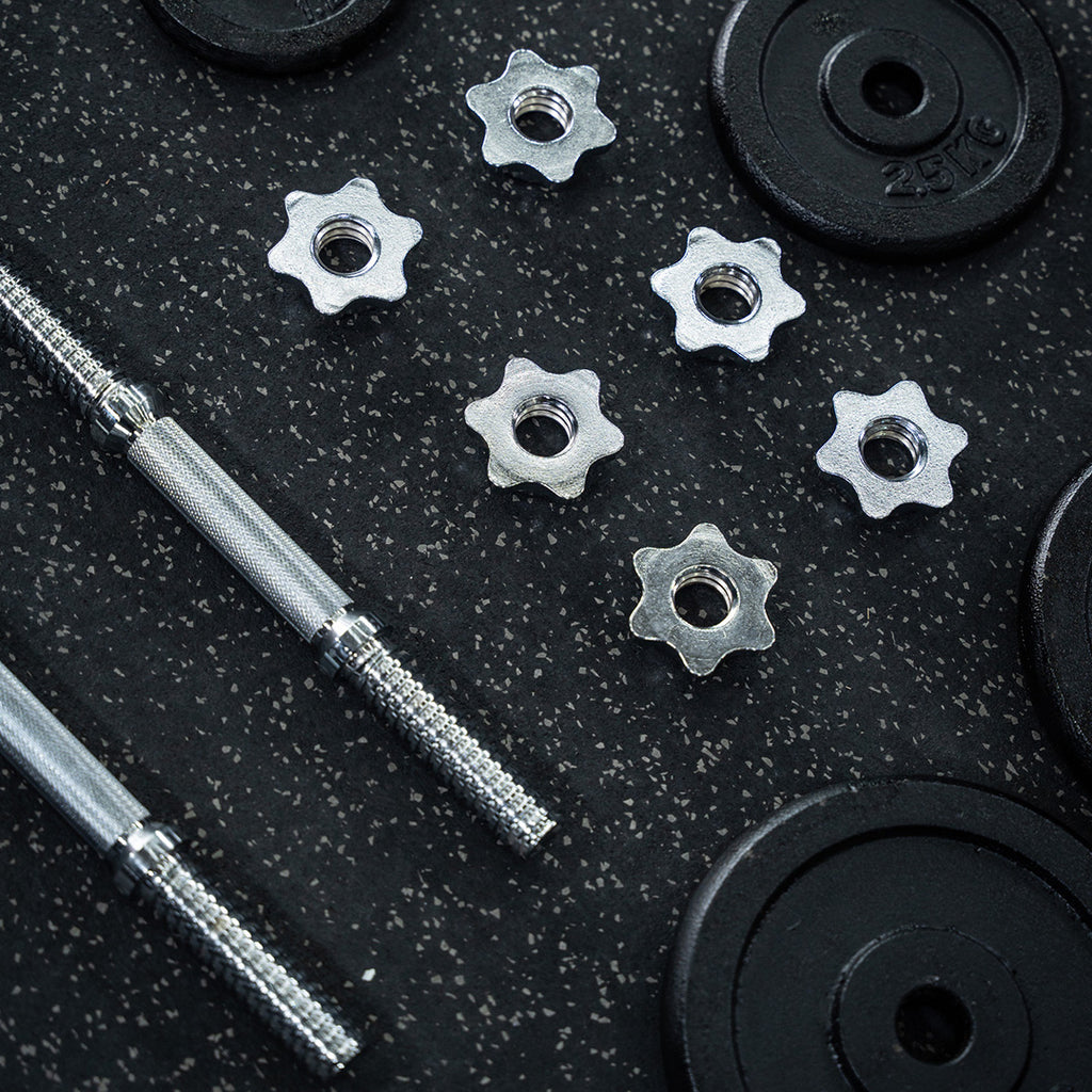 Set de Mancuernas y Barra Estandar con Peso Ajustable Practical Fitness de 50 kg image 4
