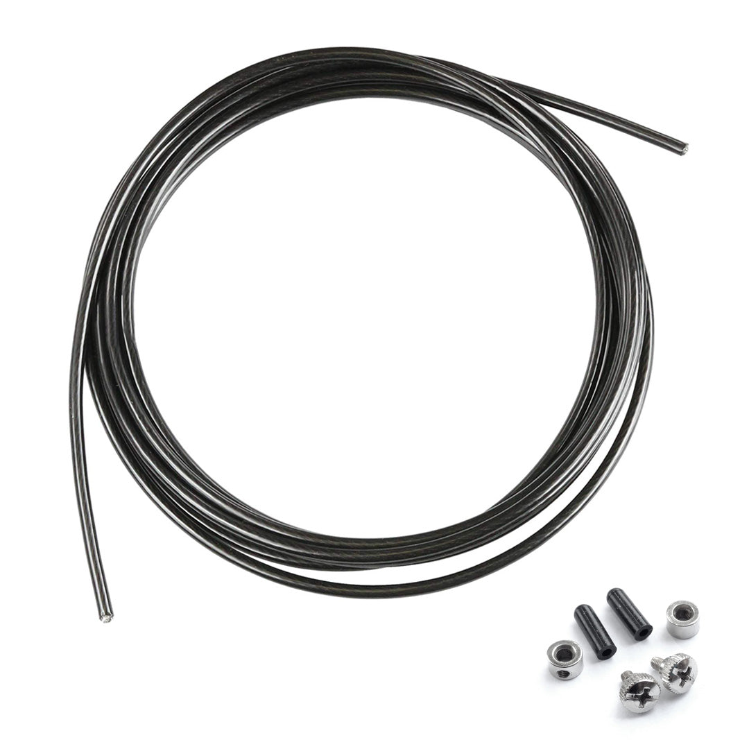 Cable Para Cuerda de Aluminio Negro con Tornillos image 0