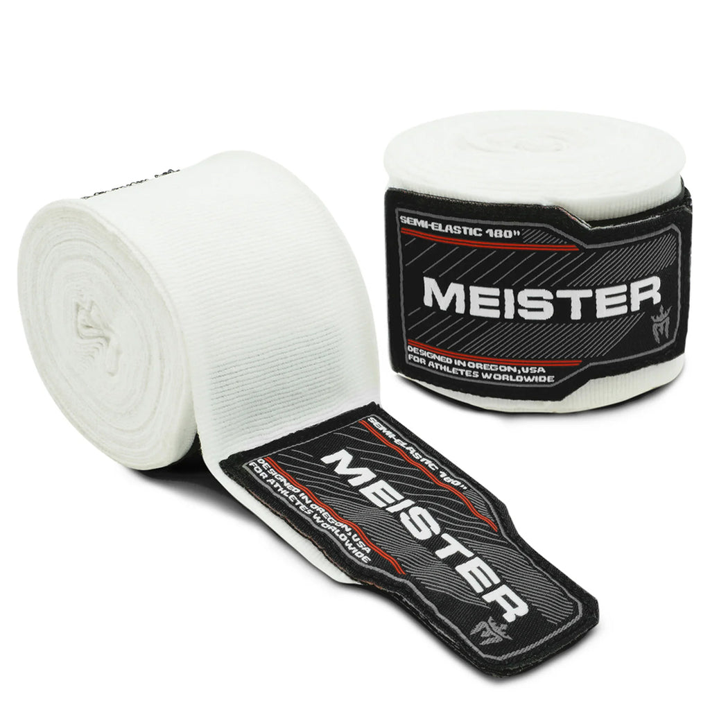 Vendas Semielasticas Para Boxeo y MMA Meister Blancas de 180 Pulgadas (par) image 0