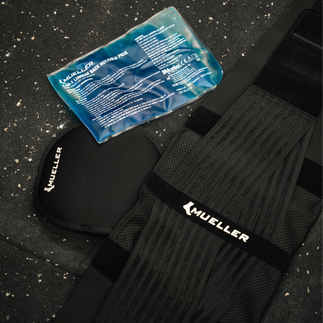 Soporte Lumbar 4 en 1 con Compresa Fria y Caliente Mueller Negro image 4