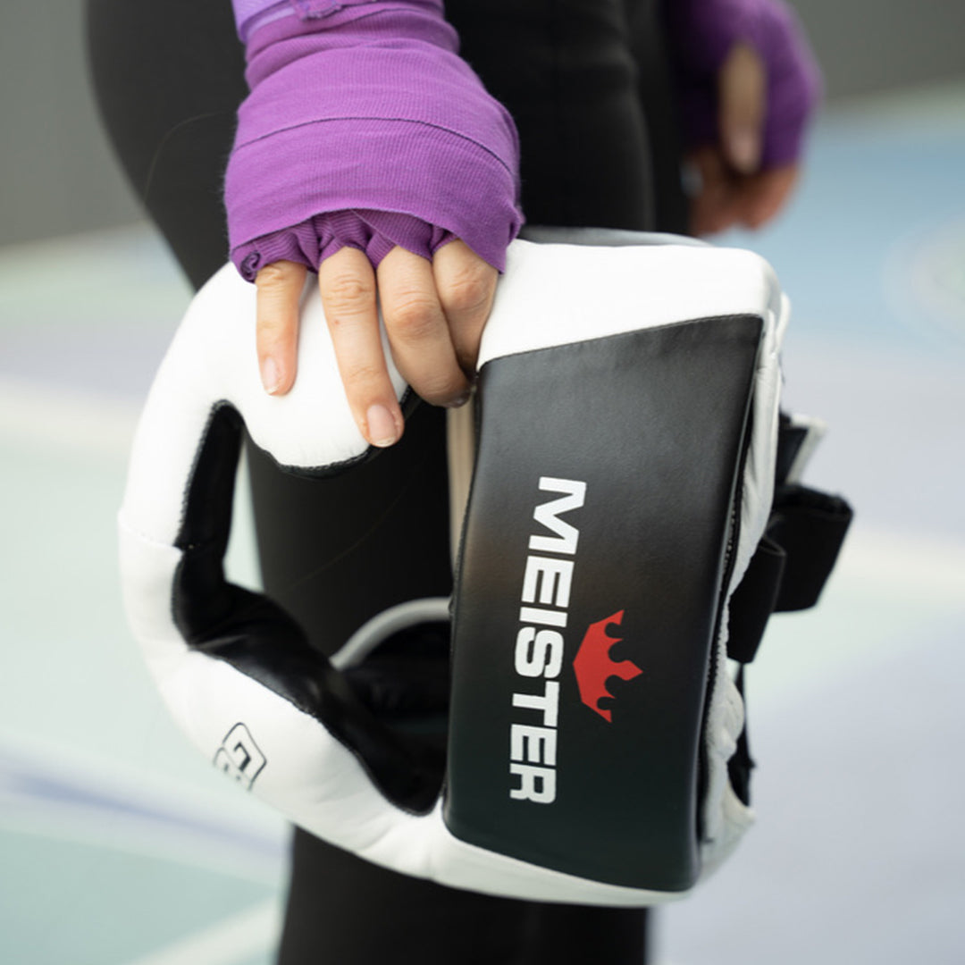 Casco Para Boxeo Meister Blanco con Negro XXL image 4