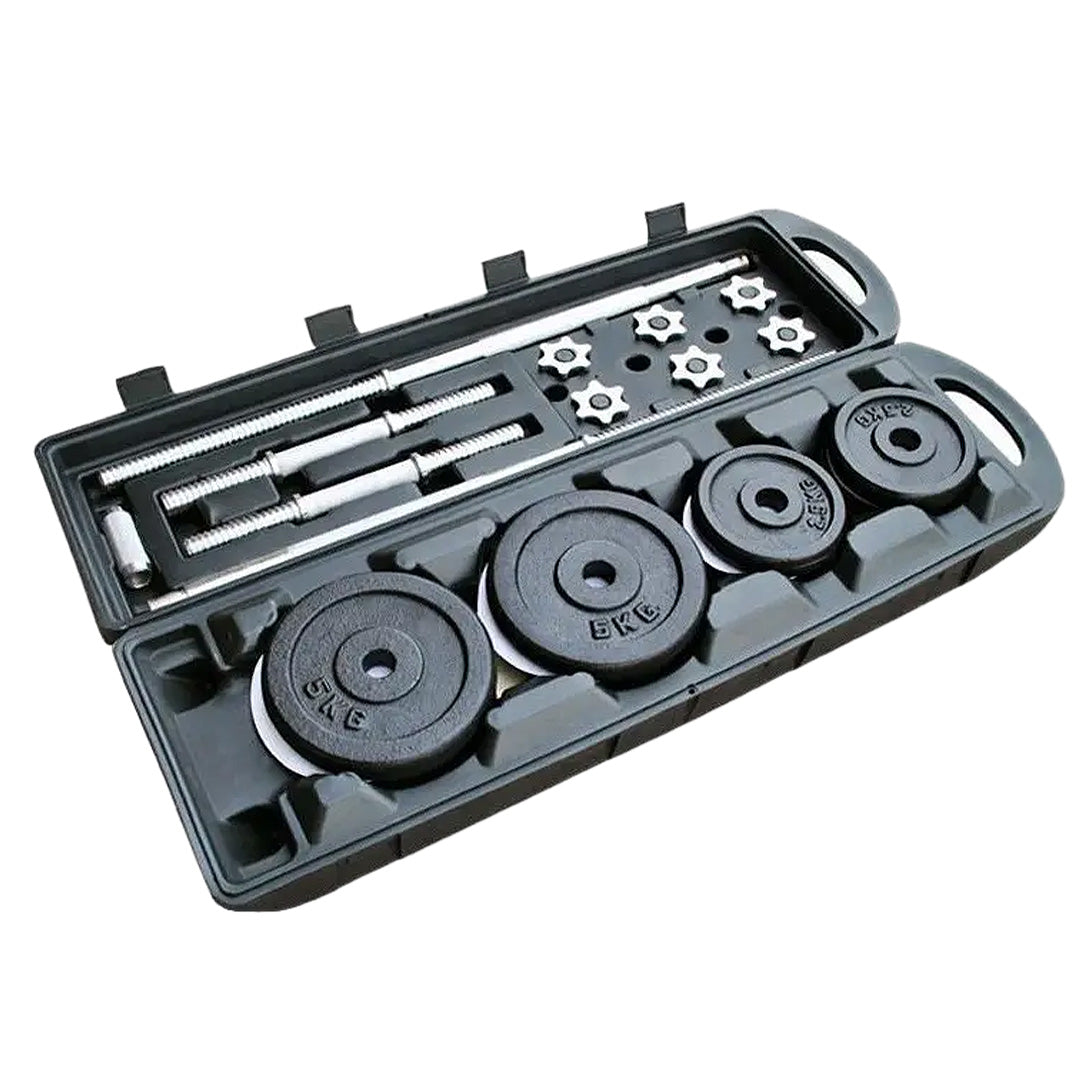 Set de Mancuernas y Barra Estandar con Peso Ajustable Practical Fitness de 50 kg image 0