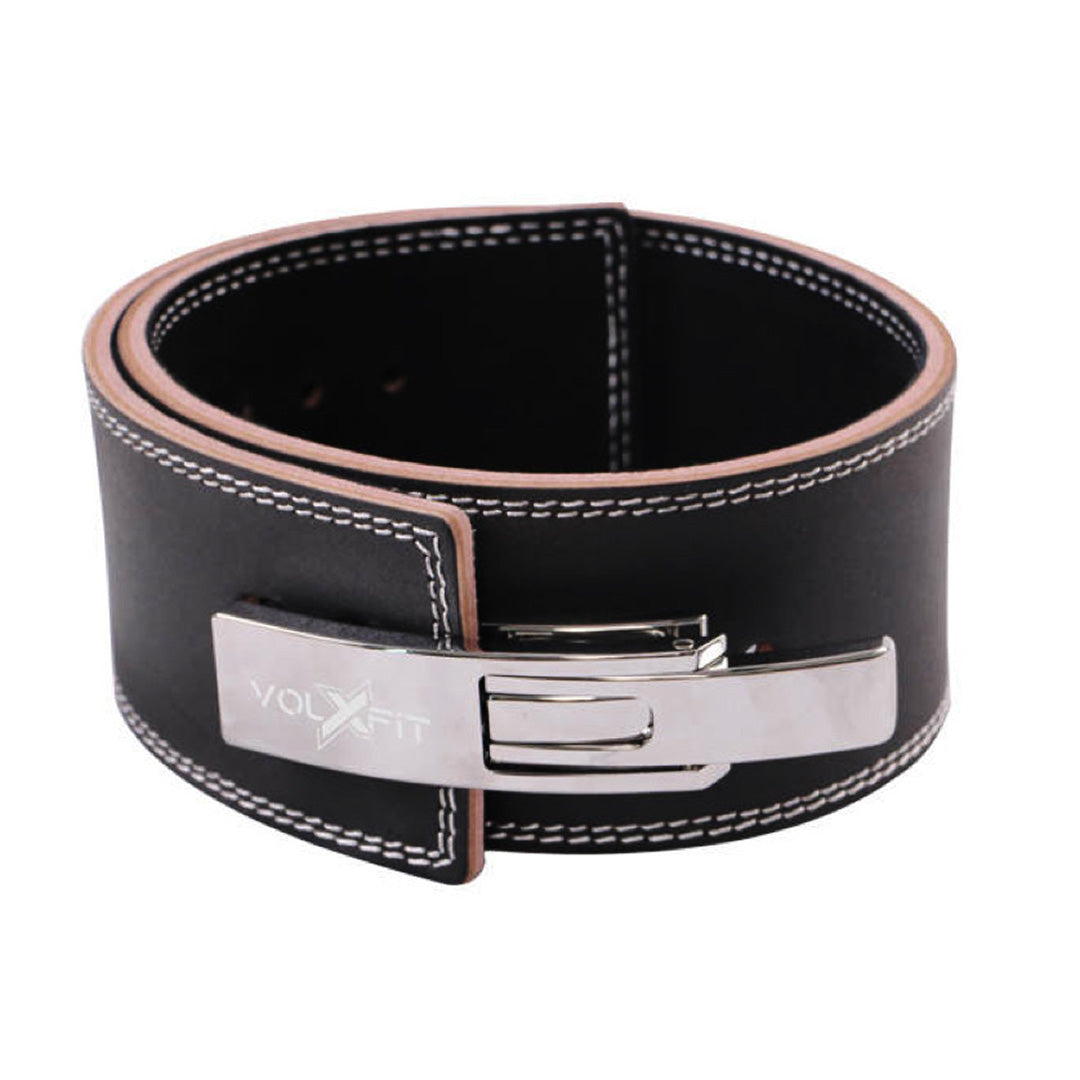 Cinturón de Cuero de 4 Pulgadas con Cierre de Hebilla Volxfit Negro S image 0