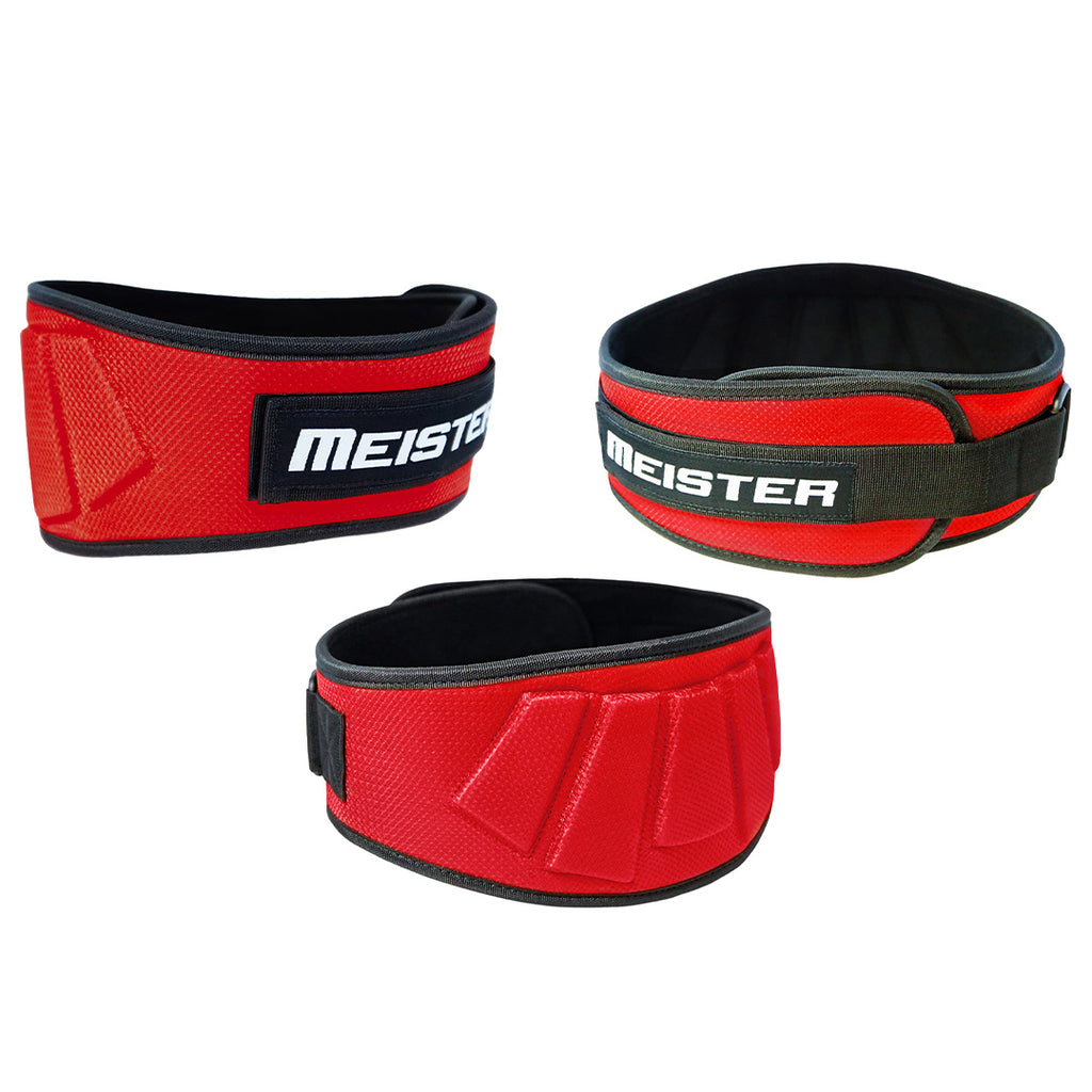 Cinturón con Velcro de 6 Pulgadas Meister Rojo S/M image 3