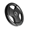 Disco Olimpico de 3 Agarres Negro de 45 lb image 0