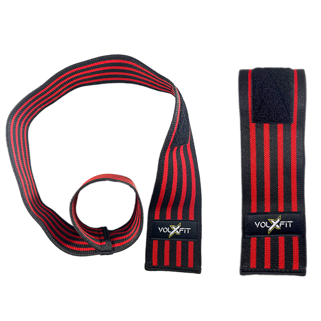 Coderas con Velcro Volxfit Negras con Rojo (par) image 1