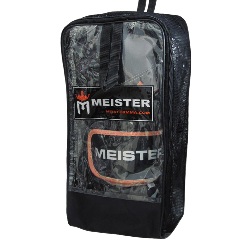 Guantes Para Boxeo Pro Meister Negro con Naranja de 14 oz (par) image 1