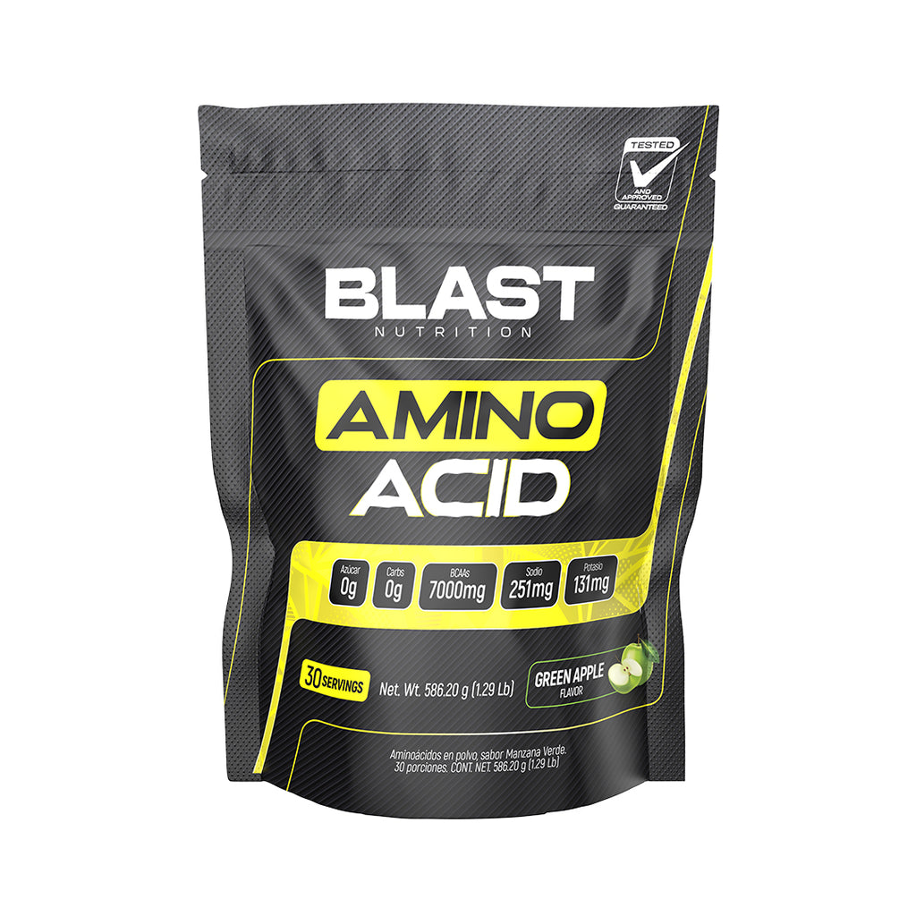 Aminoacidos BCAA + Electrolitos Blast Manzana Verde de 586 g 1