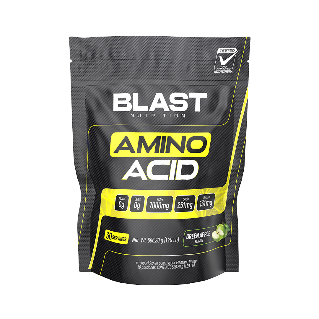 Aminoacidos BCAA + Electrolitos Blast Manzana Verde de 586 g 1