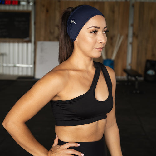 Banda Para Cabeza (Headband) Practical Fitness Azul Marino 2
