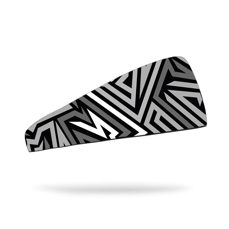 Banda Para Cabeza (Headband) Practical Fitness Negra con Lineas 1