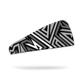 Banda Para Cabeza (Headband) Practical Fitness Negra con Lineas 1