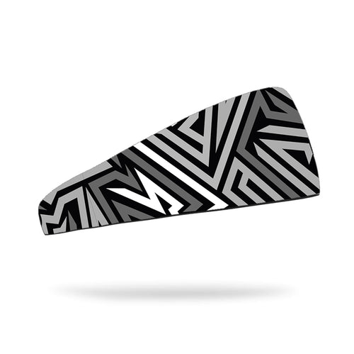 Banda Para Cabeza (Headband) Practical Fitness Negra con Lineas 1