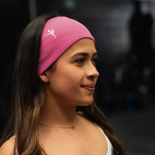 Banda Para Cabeza (Headband) Practical Fitness Rosada 2