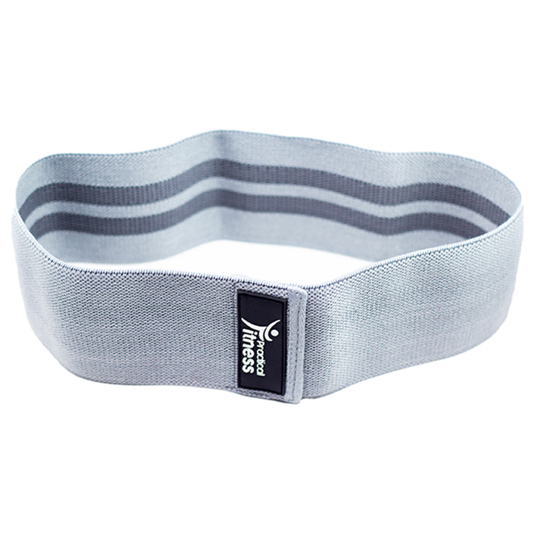 Banda de Tela Resistencia Media Practical Fitness Gris 1