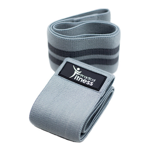 Banda de Tela Resistencia Media Practical Fitness Gris 2