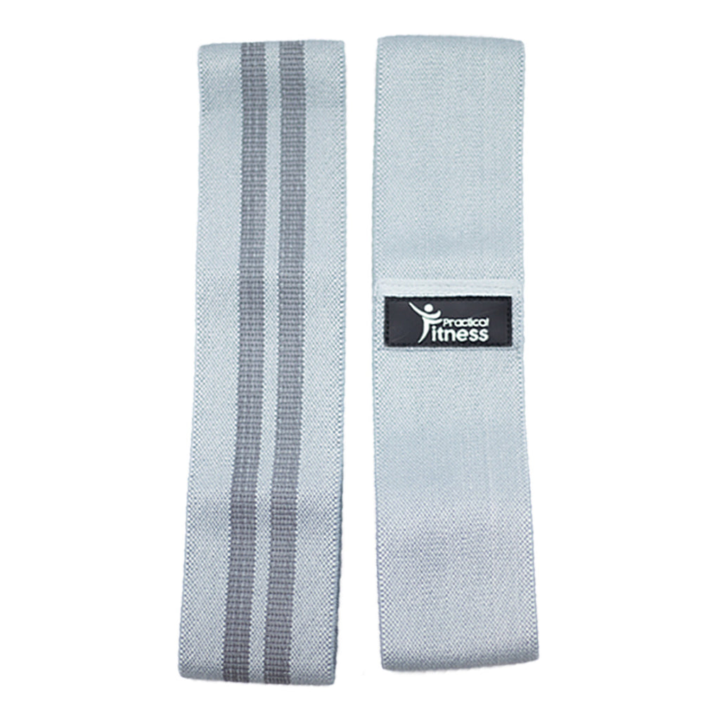 Banda de Tela Resistencia Media Practical Fitness Gris 3