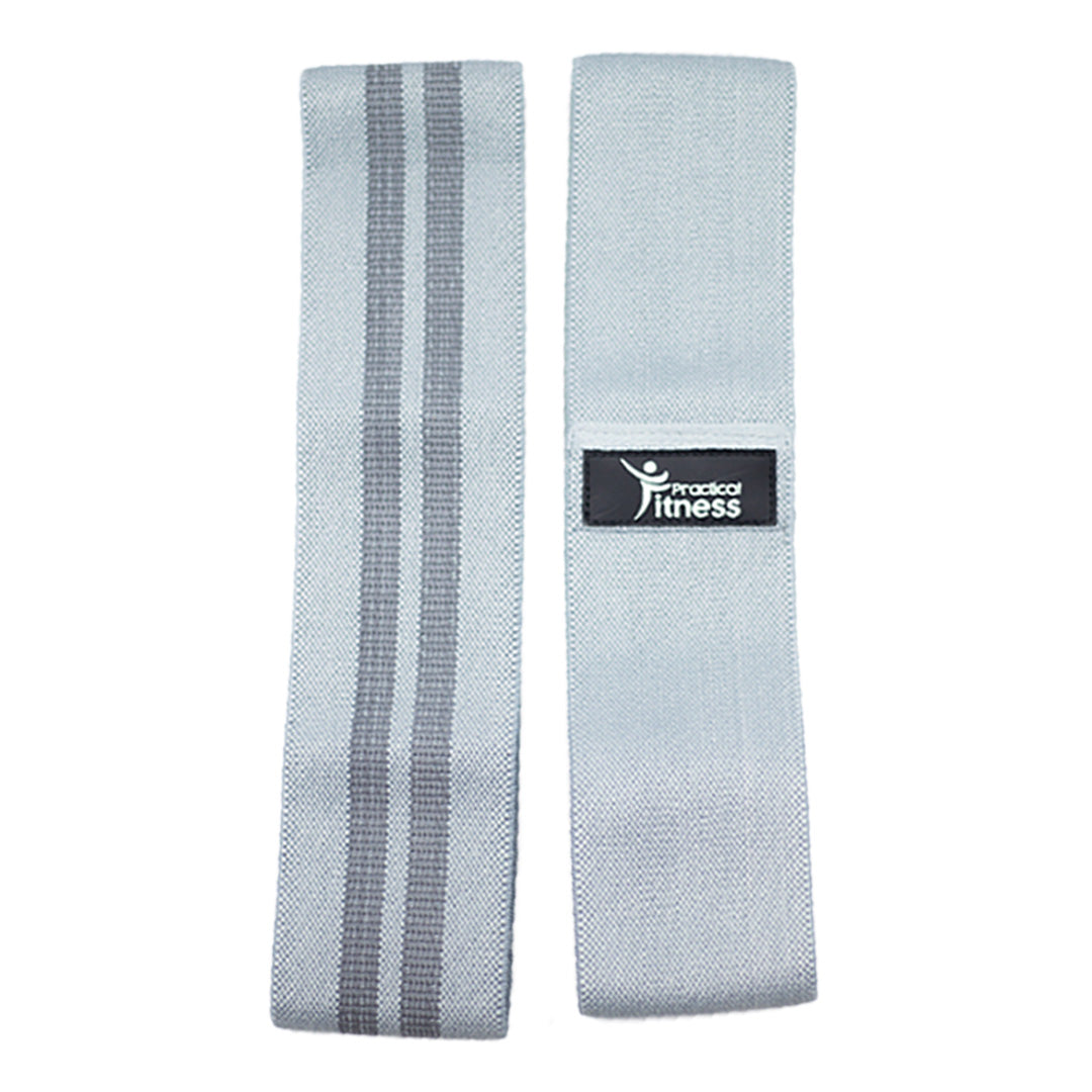 Banda de Tela Resistencia Media Practical Fitness Gris 3
