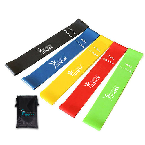 Bandas de Latex Kit de 5 Resistencias Practical Fitness 1