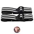 Bandas de Oclusión Para Brazos Practical Fitness Negras con Blanco 1