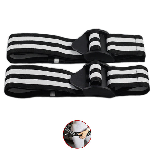 Bandas de Oclusión Para Piernas Practical Fitness Negras con Blanco 1
