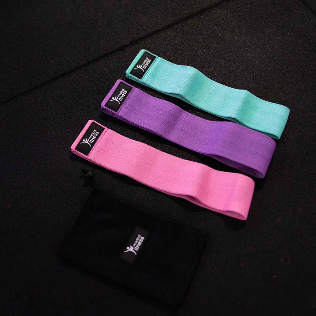 Bandas de Resistencia de Tela Practical Fitness Kit de 3 Colores Pastel 3