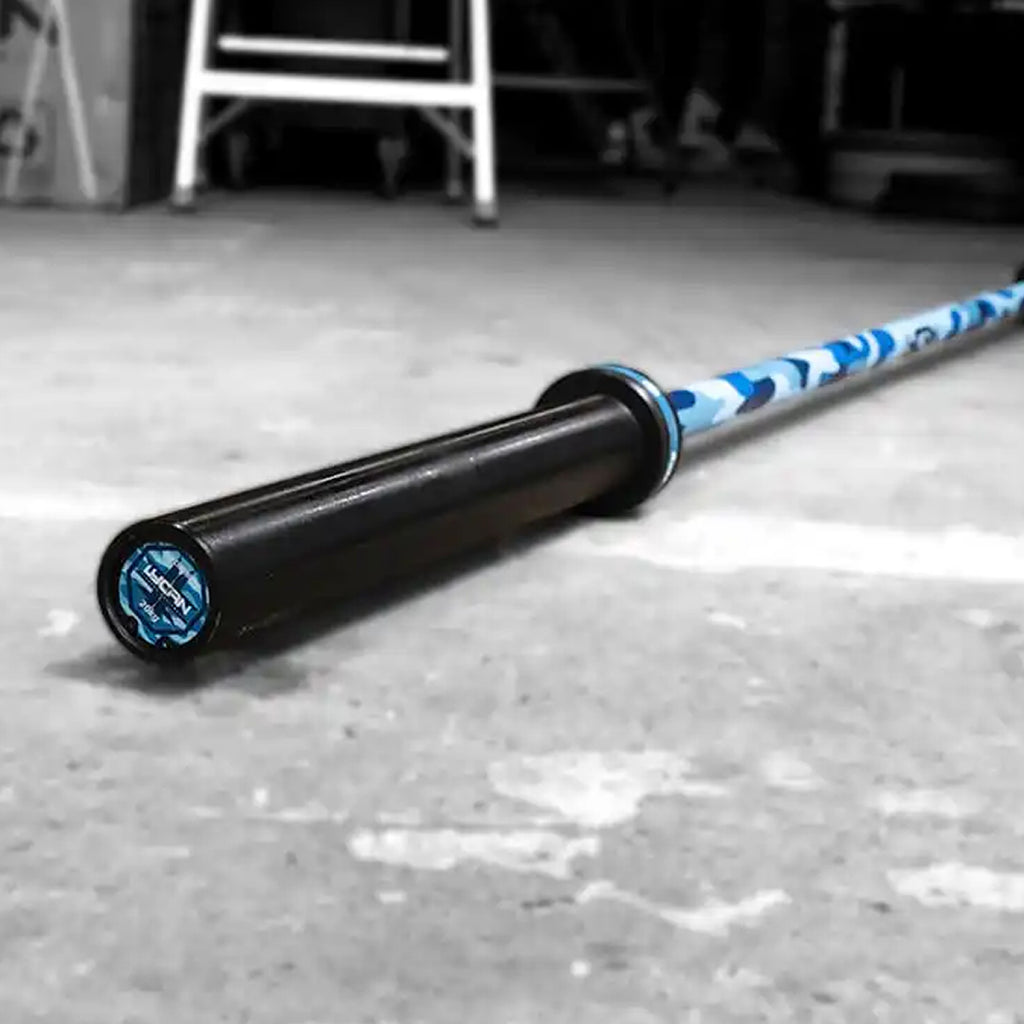 Barra Para Crossfit Lycan Cerakote Camuflaje Azul de 20 kg 3
