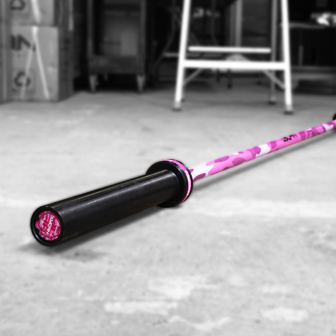 Barra Para Crossfit Lycan Cerakote Camuflaje Rosada de 15 kg 3