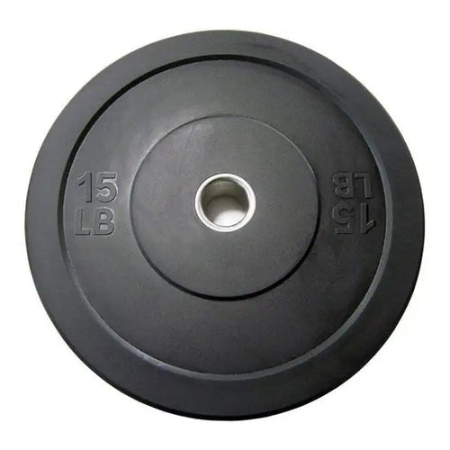 Bumper Plate Negro de 15 lb 1