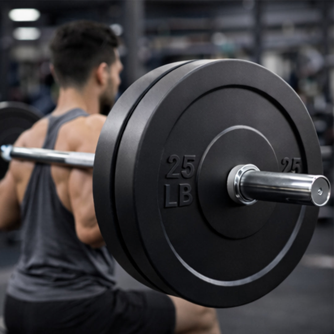 Bumper Plate Negro de 25 lb 2