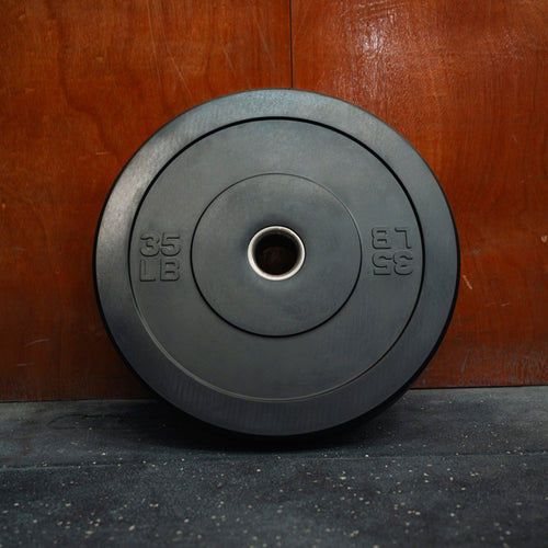 Bumper Plate Negro de 35 lb 2