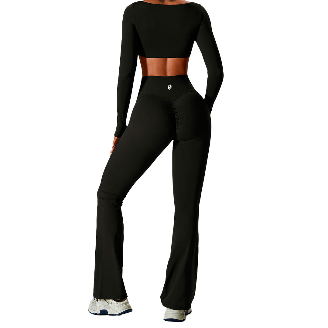Conjunto Glam Top y Leggings Negro 2
