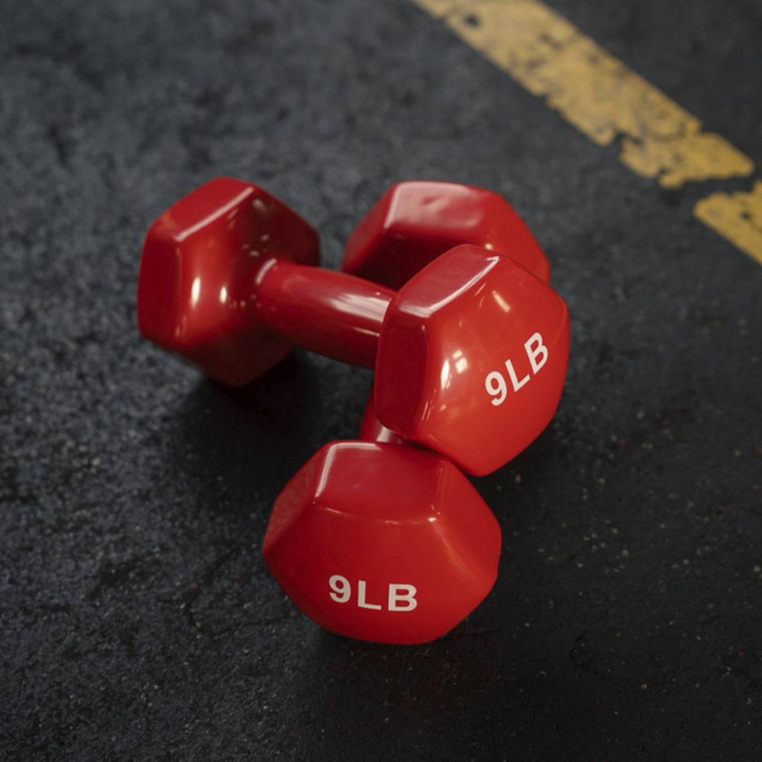 Mancuerna de Vinilo Practical Fitness de 9 lb 2
